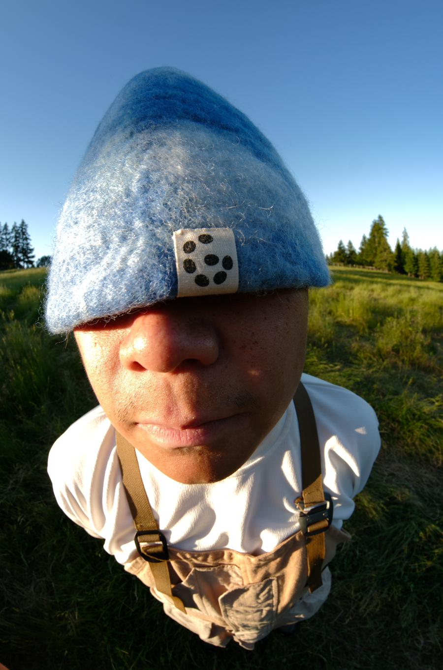 Guss sauna hat in use