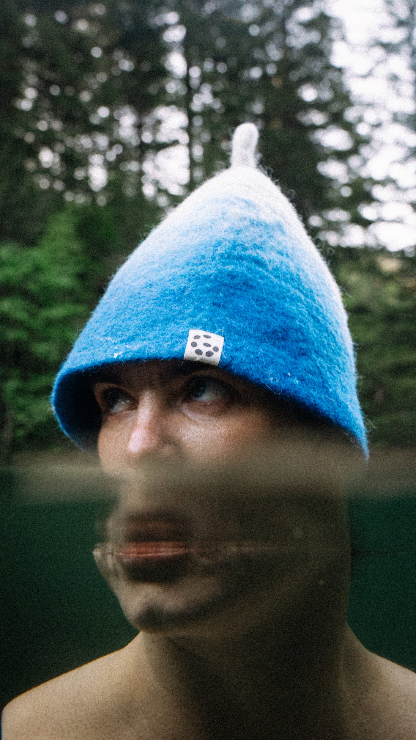 Guss sauna hat detail